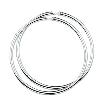 TFT Oorring Ronde Buis Zilver Gerhodineerd Glanzend 2 mm x 44 mm