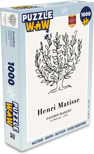 Puzzel Matisse - Boom - Natuur - Oude meesters - Legpuzzel - Puzzel 1000 stukjes volwassenen