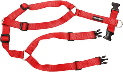 Hond Borsttuig - Veilig Harnas - Comfortabele Wandelingen - Verstelbare Banden - 69-97 cm - Rood