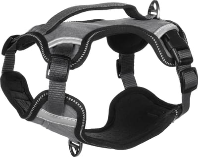 Flamingo Heron - Harnas Honden - Harnas Heron Grijs S 34-41cm 15mm - 1st - 131632 - 1st