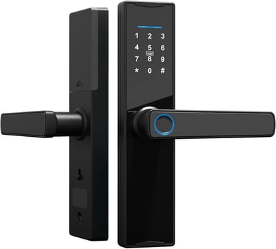 Slim Deurslot met Vingerafdruk & Camera – Smart Lock – Pincode – App-bediening – RFID – Sleutel – Automatische Vergrendeling – Zwart