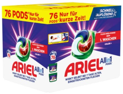 Ariel All-in-1 color+ wasmiddel Pods 2x38 - 76 wasbeurten