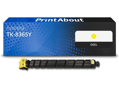 PrintAbout huismerk Toner TK-8365Y Geel Geschikt voor Kyocera