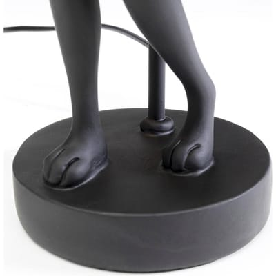 KARE tafellamp Animal Rabbit, textiel, zwart, 50 cm, E14