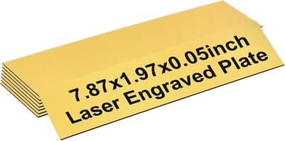 Naamborden - Naamplaten Bordjes - Kantoor Inrichten - Tweekleurig ABS - 8 Stuks 20cm - Goud Zwart