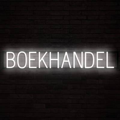 BOEKHANDEL - Lichtreclame Neon LED bord verlicht | SpellBrite | 97,6 x 16 cm | 6 Dimstanden & 8 Lichtanimaties | Reclamebord neon verlichting