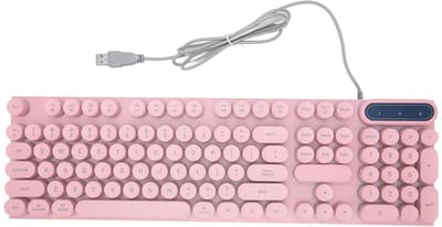 Allecto - Gaming-Toetsenbord - Verlichtbaar - Ergonomisch Ontwerp - Roze - 104 Toetsen - Perfect voor Gamers - Bedraad