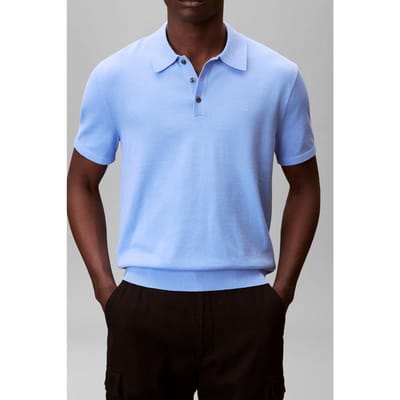 Calvin Klein Ss Supima Cotton Polo Blue Descent Taglia: XL | Polo Outlet | Uomo | Blu