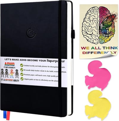 ADHD Planner voor Volwassenen - Ongeplande Week- en Dagplanner voor Focus en Organisatie (6 Maanden)