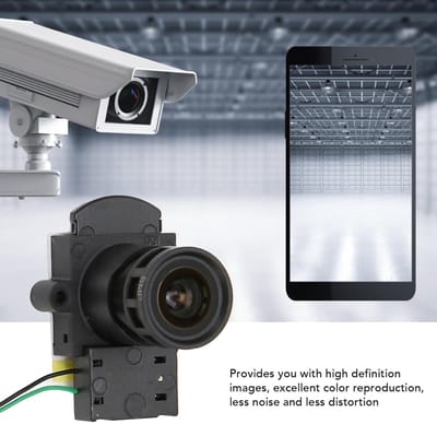 Dailygoody - 8MP HD-cameralens - Universele Lens - Hoge Resolutie Beveiligingscamera - 104 Graden Groothoek - Full Color Warm Licht - Geschikt voor Be
