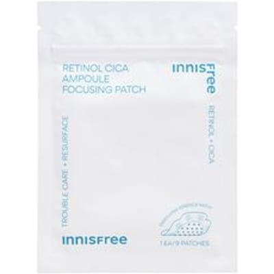 Innisfree Retinol Cica Ampoule Focusing Patch voor probleemverzorging + oppervlakteherstel, 1 st/9 pleisters (3 opties) 1PCS white