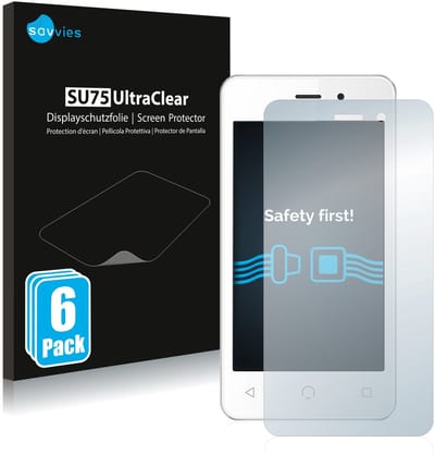Savvies - Screenprotector voor NUU Mobile A1 - Folie Beschermfolie transparant 6 Stuks