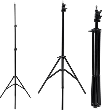 Maclean MC-163 statief voor 12 "ringlicht verstelbare hoogte 62-190 cm verlichting statief lamp statief 3kg draagvermogen licht statie