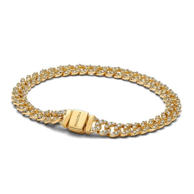 Pandora 563008C01 - Pavé Cuban Chain - Armband-lengte 16 cm