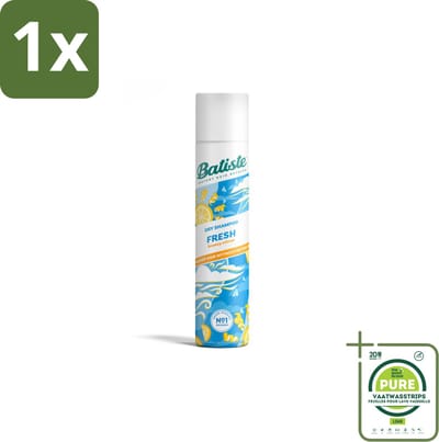1 x Batiste - Fresh - Droogshampoo - Koele en Schone Geur - Verfrist en Geeft Grip - 200ml - Droogshampoo - Haarverfrissers - Frisse Geur - Koele Geur - Haar Styling