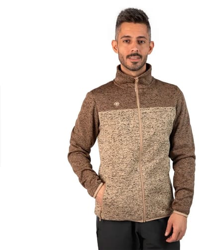 Izas Novi Ii Fleece Met Volledige Rits Bruin L Man