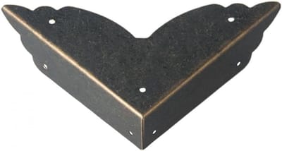 12 Stks Metalen Doos Hoek Protector Rand Veiligheid Bumpers Meubelhoek Cover Guard Side Lengte (Zwart)