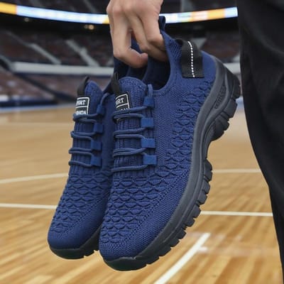 Mode Zomerschoenen Heren Casual Sneakers Ademend Klassiek Lage Top Sportschoenen Tennis Schoenen Outdoor Veterschoenen Herenschoenen 42 blue
