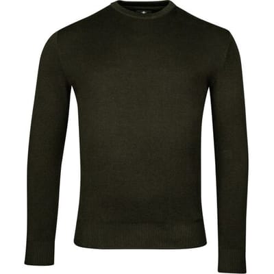 Baileys Trui Crew Neck Allover 2-Tone Donker Groen / male