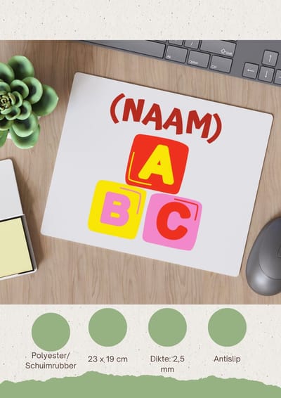 Akyol - abc zwemdiploma Muismat - Zwemmen - zwemdiploma gehaald - leuk cadeau voor iemand die zijn zwemdiploma heeft gehaald - verjaardagscadeau - gift - geschenk - 23 bij 19 cm