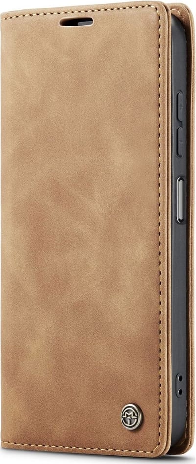 CaseMe Telefoonhoesje geschikt voor Samsung Galaxy A16 Hoesje | CaseMe 013 Bookcase Portemonnee | Pasjeshouder voor 2 Pasjes | Telefoonhoesje voor Pinpas / OV Kaart / Rijbewijs - Bruin