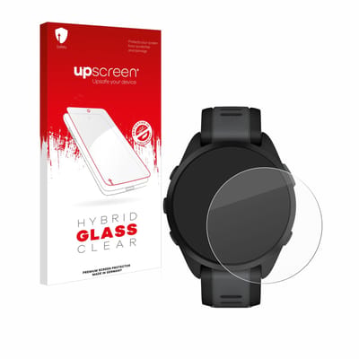 upscreen - Screenprotector voor Garmin Forerunner 165 / 165 Music - Folie Beschermfolie Beschermglas transparant