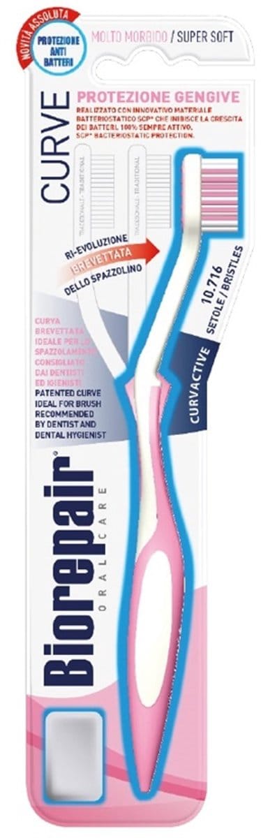 Biorepair Curve – Handtandenborstel – Extra Soft – Tandvleesbescherming – 1 stuk