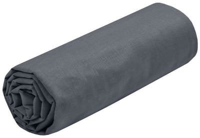 Stof Textiles Hoeslaken Eden - 1-persoons - 90 x 190 cm - donkergrijs - hotelkwaliteit - ademend katoen - 30 cm matrasdikte