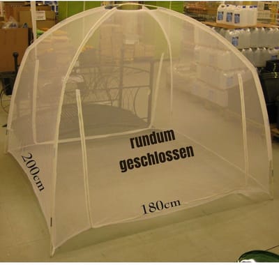 Thuys – Klamboe Tent – Pop Up Tent – Inclusief Opbergtas – Grote Beschermtent – 200 x 180 x 155cm – Wit