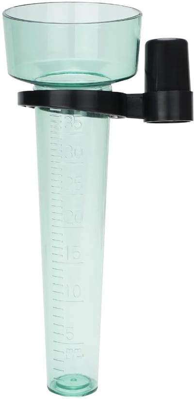 Dailygoods - Transparante Plastic Regenmeter met Montagepen voor Tuin en Boerderij 25cm