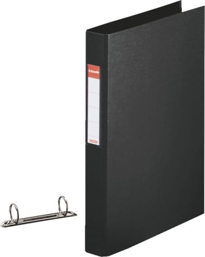 Esselte Ringband mappen/ordners - zwart - A4 - opbergen - kantoorartikelen
