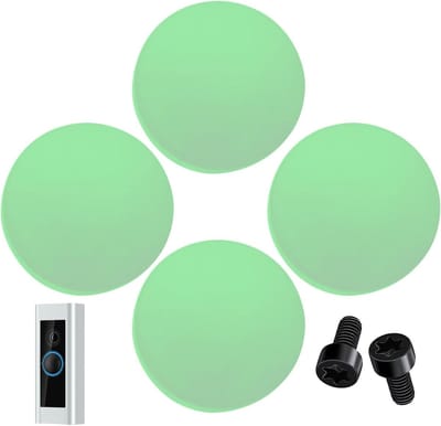 Deurbel Knop Vervanging - Belknop Sets - Deurbeveiliging Verbeteren - Verlichte Knoppen - Compact Ontwerp - Fluorescerend Groen