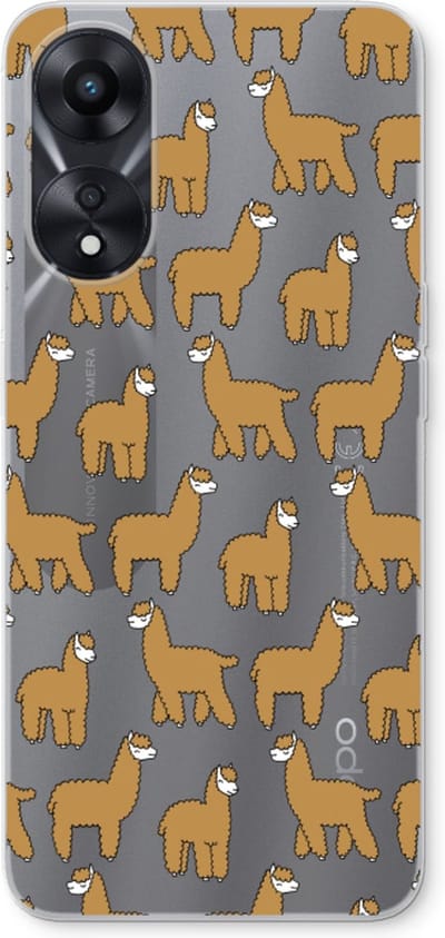 Case Company® - Hoesje geschikt voor Oppo A78 5G hoesje - Alpacas - Soft Cover Telefoonhoesje - Bescherming aan alle Kanten en Schermrand
