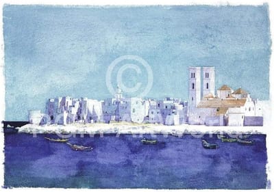 Kunstdruk Ralf Westphal - Molfetta, Apulien 90x70cm