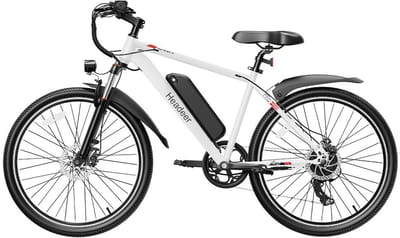 26 inch elektrische bergfiets voor volwassenen, 48V 13.5AH lithiumbatterij E-fiets met 5 snelheidsmodi, 22km / h max snelheid, voor- en achtervering, schijfremmen, tot 100KM bereik, 150KG laadcapaciteit