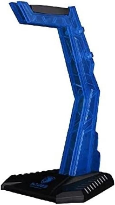 Hoofdtelefoonstandaard - Headset houder - Bureau organiseren - Verwijderbaar ontwerp - 16x14x26cm - Blauw
