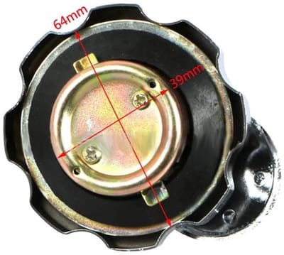 Allecto - Olietankdeksel - Aluminium tankdeksel - Met slot en 2