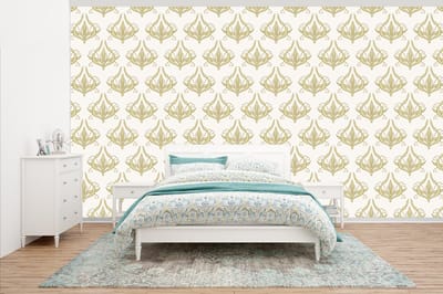 Behang - Fotobehang Patroon - Bloemen - Art Nouveau - Breedte 500 cm x hoogte 280 cm