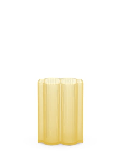 Kartell Okra vaas - geel - laag