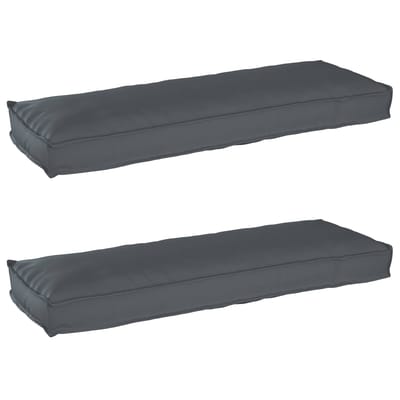 vidaXL - Pallet - Kussen - Set - 2 - st - Oxford - Stof - Antraciet