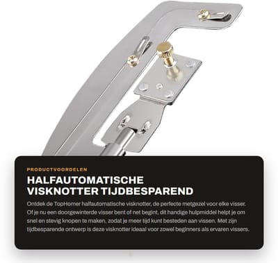 Dailygoods- Visgerei Tijdbesparend - Roestvrij Staal - Voor Buitenvissen - Eenvoudig te Gebruiken - Draagbaar - 1 Stuk - Visknoopmachine