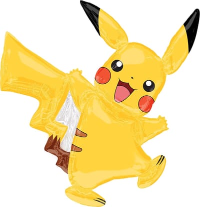 AMSCAN - Kleine aluminium folie ballon - Pikachu - Decoratie - Ballonnen - 27x33cm