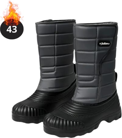 Bovista Snowboots - Sneeuwschoenen - Sneeuwboots - Heren - Wintersport - Ski - Skischoenen - Grijs - 43 - Antislip - Winter
