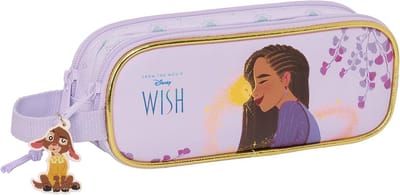 Safta WISH pennenetui voor kinderen, ideaal voor schoolkinderen, comfortabel en veelzijdig, kwaliteit en duurzaamheid, 21 x 6 x 8 cm, paars, Lila, Standaard, Casual