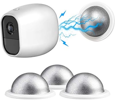 Metalen magnetische houder voor camera's - Plafond, tafel en muurbeugel - 3 stuks (wit)