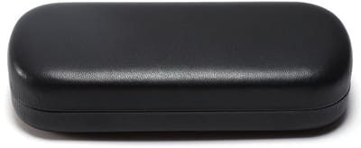 Brillenkoker - 16 x 6,4 x 3,5 cm - Harde schaal - PU-leren brillenhoes - Leesbril - Zakformaat opbergdoos - Zonnebrillenkoker - Zwart