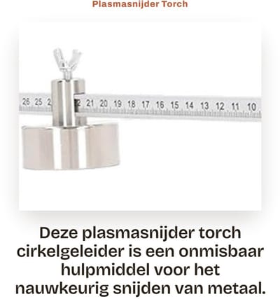 Dailygoods- Plasmasnijder Cirkelgeleider 50cm - Aluminium - Magneet - Snijden van Metaal - Handmatig - Hoge Nauwkeurigheid - Snijgereedschap