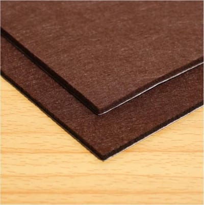 FSW-Products - Zelfklevend Vilt Vel Bruin - 30 x 20 cm - 3 mm dik - Viltjes - Vloerglijders - Meubelvilt - Anti-krasvilt - Plakvilt - Knipvilt - Vloerbeschermers - Viltjes Stoelpoten - Meubelonderzetters