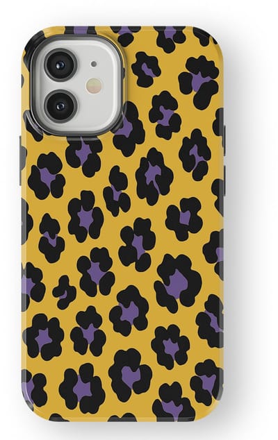 DripCase Luipaard Hoesje geschikt voor iPhone 12 Mini | Backcover met Mag | Hoesje met Dierenprint geschikt voor iPhone 12 Mini Wild Electric