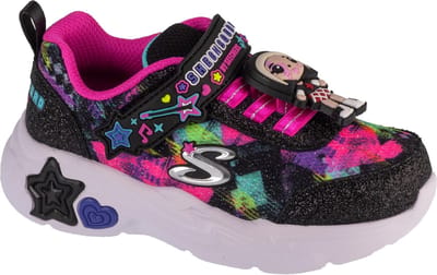 Skechers Snuggle Sneaks - Skech Squad 302214N-BKMT, voor meisje, Zwart, Sneakers,Sportschoenen, maat: 23